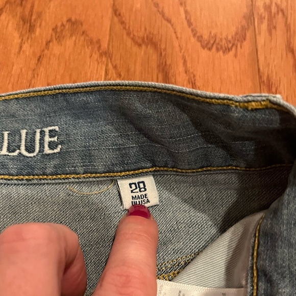 NWT Daily Blue MOOD in Echo Wash Rigid Relaxed Straight Leg Denim Size 28 - Picture 6 of 8